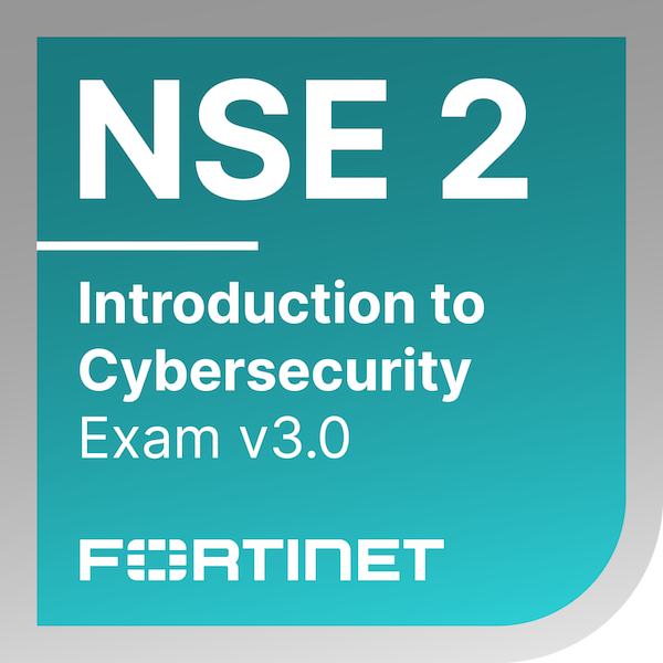 Fortinet NSE 2 – Network Security Associate badge